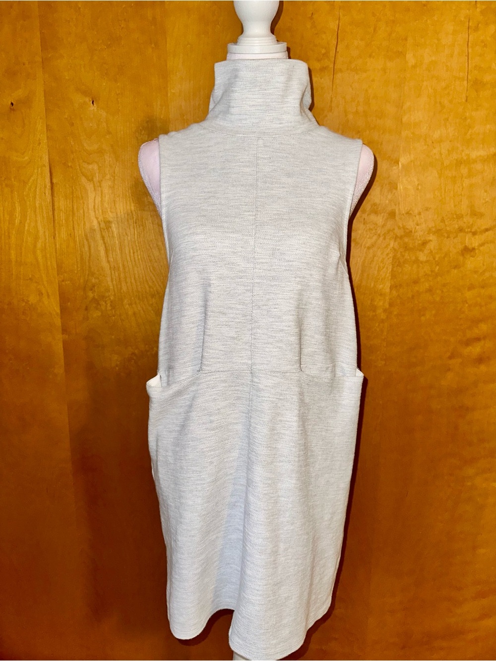Free People Light Heather Gray Sleeveless Shift Dress